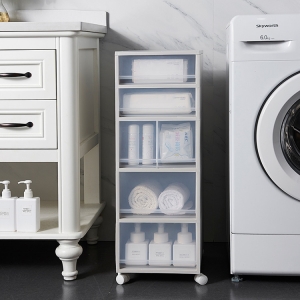 厂家现货批发多功能夹缝抽屉柜带轮塑料组合柜简约现代杂物收纳柜